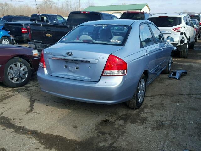 KNAFE121375408381 - 2007 KIA SPECTRA EX SILVER photo 4