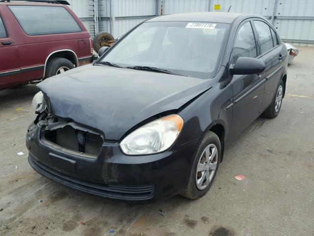 KMHCM46C49U291954 - 2009 HYUNDAI ACCENT GLS BLACK photo 2