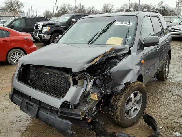 5FNYF28567B038292 - 2007 HONDA PILOT EXL GRAY photo 2