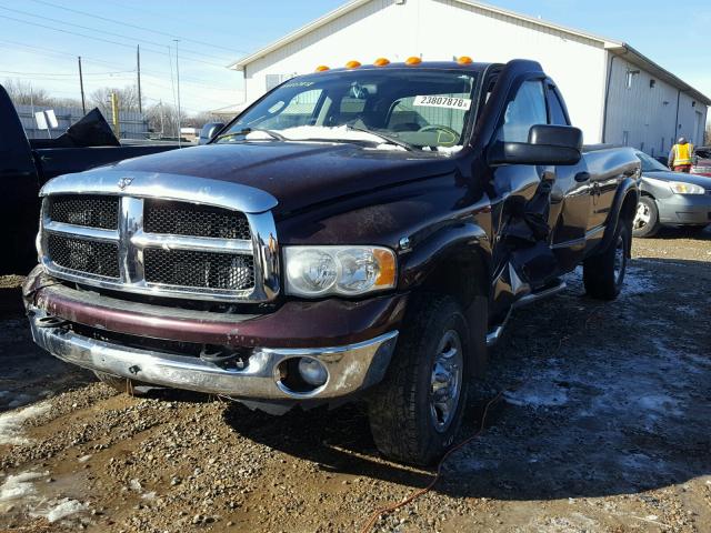 3D7KU28C94G275915 - 2004 DODGE RAM 2500 S MAROON photo 2