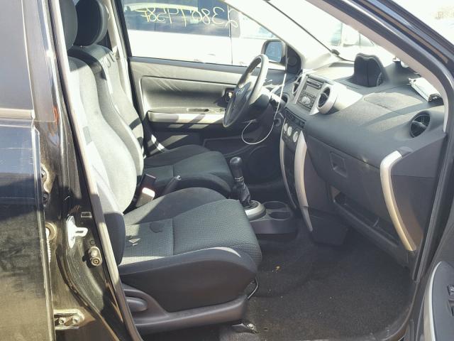 JTKKT624660133673 - 2006 TOYOTA SCION XA BLACK photo 5