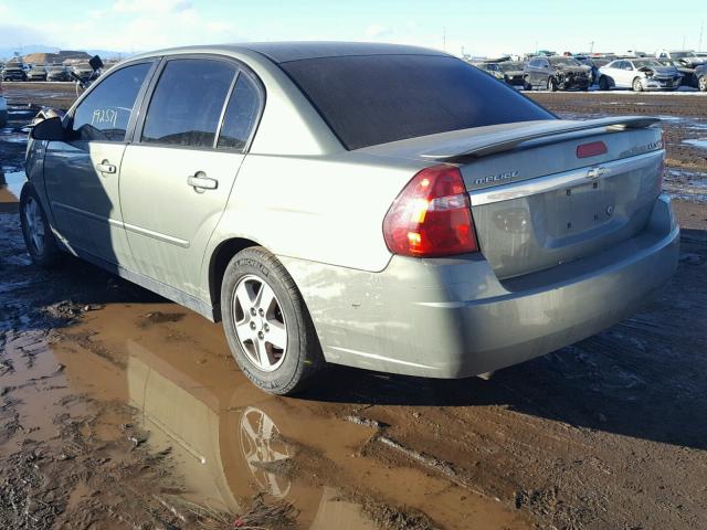 1G1ZT54885F285183 - 2005 CHEVROLET MALIBU LS 绿色 照片 3