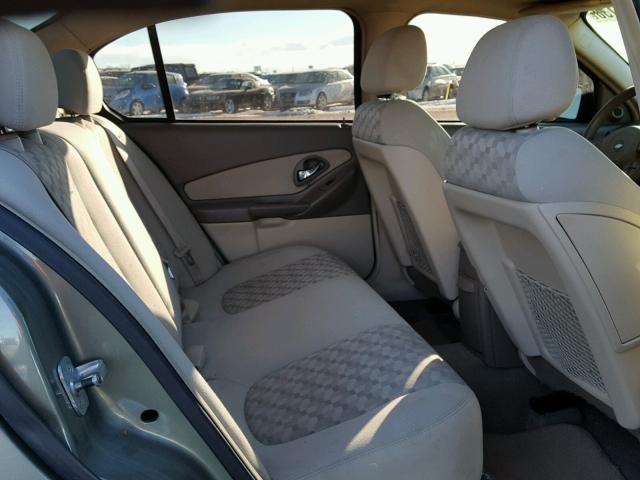 1G1ZT54885F285183 - 2005 CHEVROLET MALIBU LS 绿色 照片 6