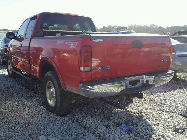 1FTRX18L31NB01108 - 2001 FORD F150 RED photo 3