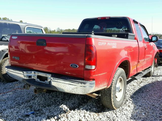 1FTRX18L31NB01108 - 2001 FORD F150 RED photo 4