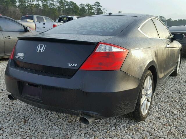 1HGCS22818A009383 - 2008 HONDA ACCORD EXL BLACK photo 4