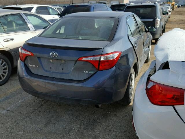 2T1BPRHEXFC444722 - 2015 TOYOTA COROLLA EC GRAY photo 4