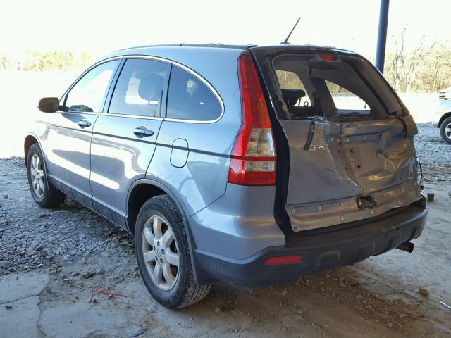 JHLRE387X8C046539 - 2008 HONDA CR-V EXL BLUE photo 3