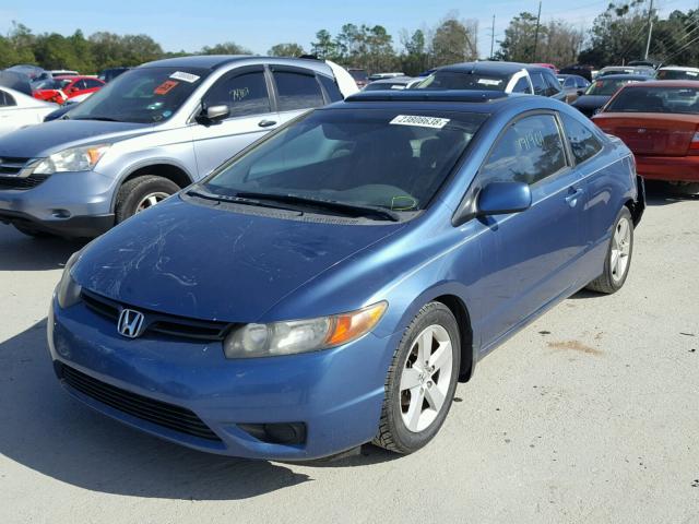 2HGFG11816H513344 - 2006 HONDA CIVIC EX BLUE photo 2