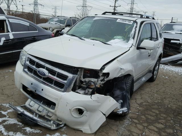 1FMCU94G09KC26033 - 2009 FORD ESCAPE LIM WHITE photo 2