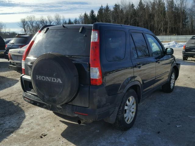 JHLRD78876C035062 - 2006 HONDA CR-V EX BLACK photo 4