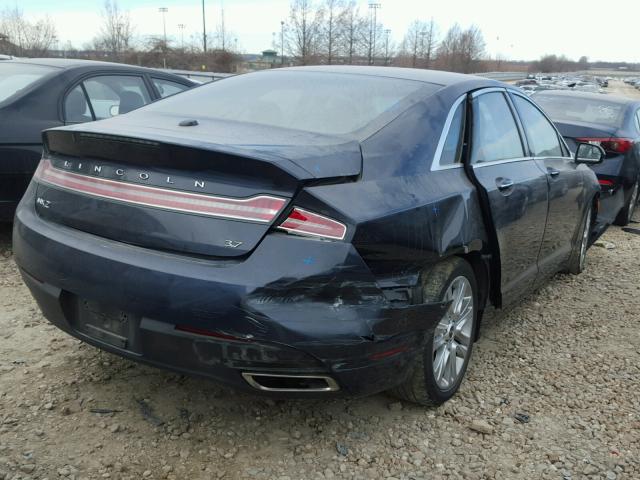 3LN6L2GK2DR815256 - 2013 LINCOLN MKZ BLUE photo 4