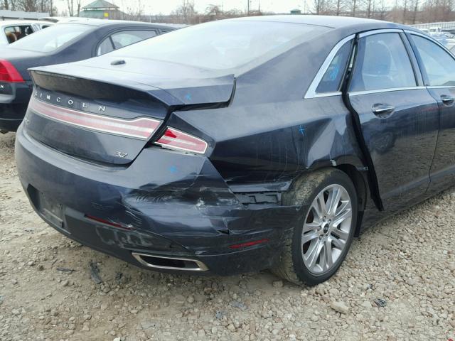 3LN6L2GK2DR815256 - 2013 LINCOLN MKZ BLUE photo 9