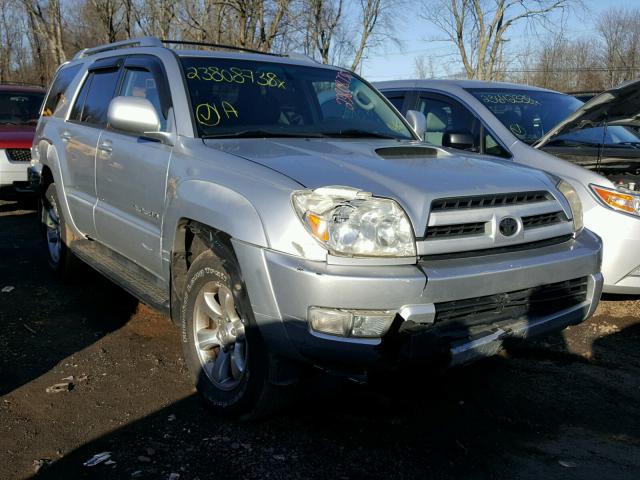 JTEBU14R048020649 - 2004 TOYOTA 4RUNNER SR SILVER photo 1