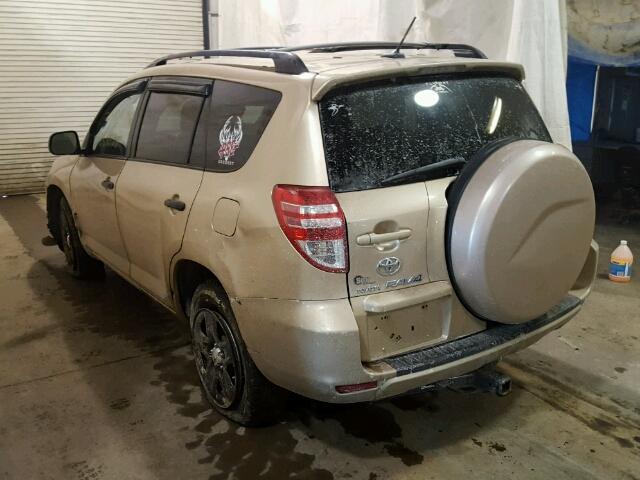 2T3BF4DV8AW074087 - 2010 TOYOTA RAV4 GOLD photo 3