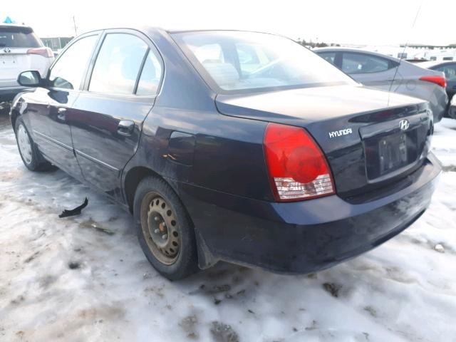 KMHDN45D96U279399 - 2006 HYUNDAI ELANTRA GL BLUE photo 3