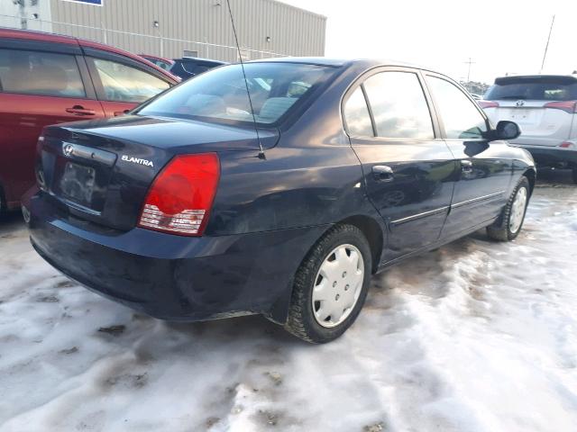 KMHDN45D96U279399 - 2006 HYUNDAI ELANTRA GL BLUE photo 4