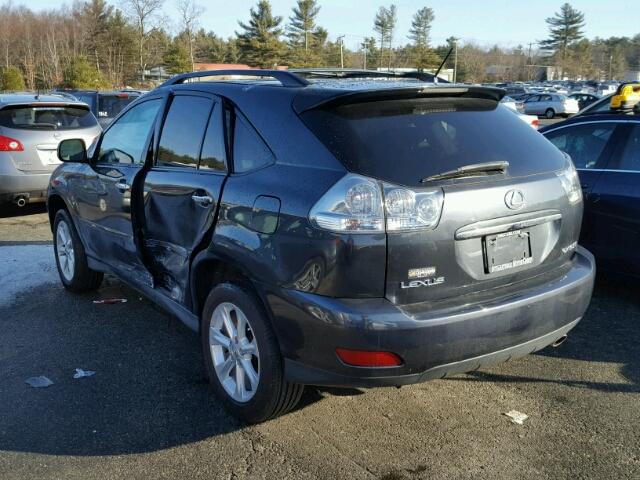 2T2HK31U29C109445 - 2009 LEXUS RX 350 BLACK photo 3