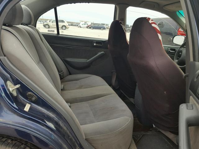 2HGES25723H587935 - 2003 HONDA CIVIC EX ლურჯი ფოტო 6