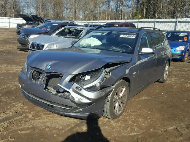WBAPT7C57AC237913 - 2010 BMW 535 XI ნაცრისფერი ფოტო 2