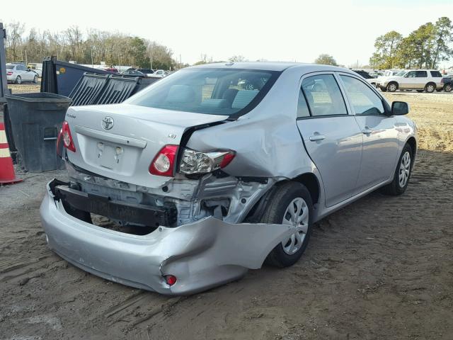 2T1BU4EE1AC487046 - 2010 TOYOTA COROLLA BA SILVER photo 4