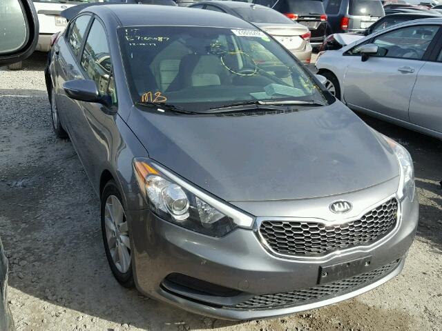 KNAFX4A67G5509853 - 2016 KIA FORTE LX GRAY photo 1