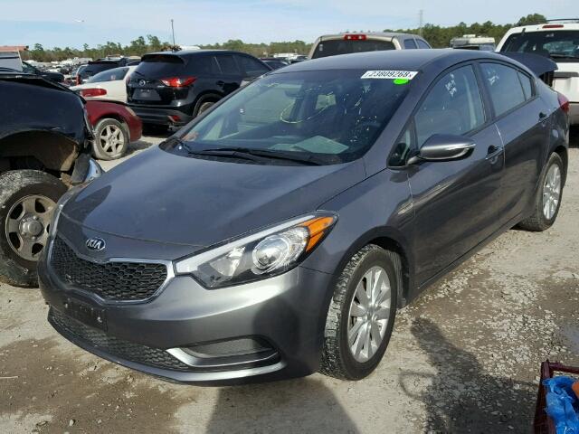 KNAFX4A67G5509853 - 2016 KIA FORTE LX GRAY photo 2