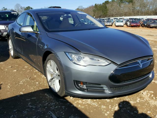 5YJSA1CN0DFP26581 - 2013 TESLA MODEL S GRAY photo 1