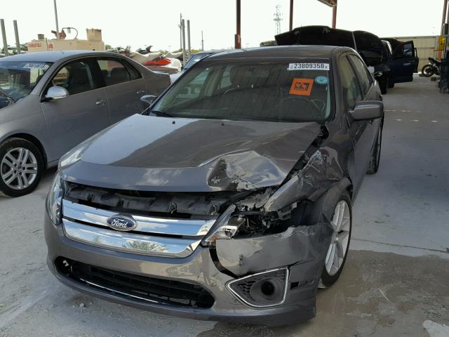 3FAHP0JA5BR340792 - 2011 FORD FUSION SEL CHARCOAL photo 2