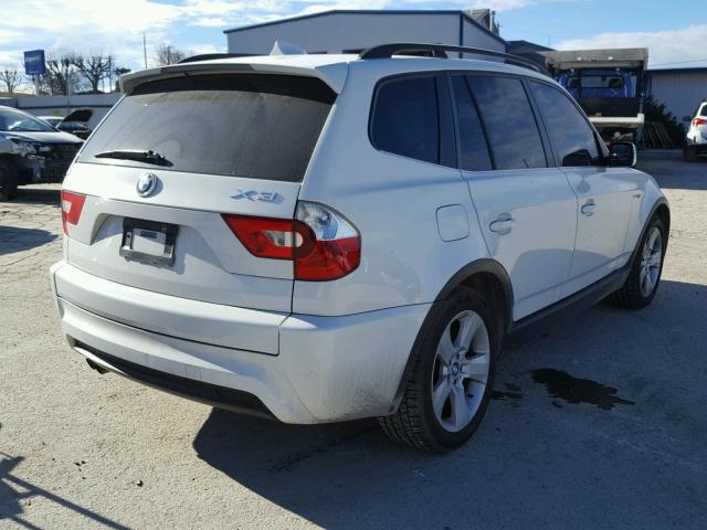 WBXPA93486WD33282 - 2006 BMW X3 3.0I WHITE photo 4