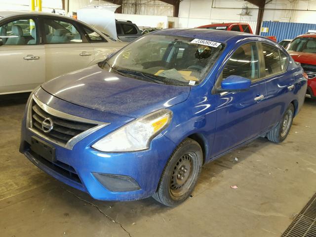 3N1CN7AP1GL804567 - 2016 NISSAN VERSA S BLUE photo 2