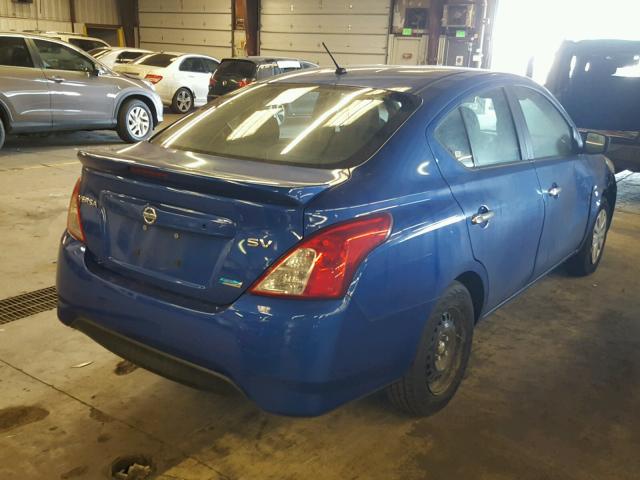 3N1CN7AP1GL804567 - 2016 NISSAN VERSA S BLUE photo 4