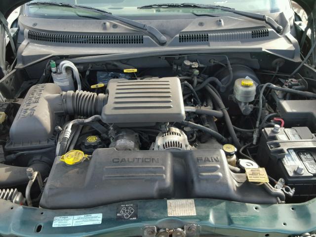 1B7GL2AN7YS607766 - 2000 DODGE DAKOTA QUA GREEN photo 7