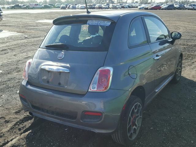 3C3CFFBR6CT114543 - 2012 FIAT 500 SPORT CHARCOAL photo 4