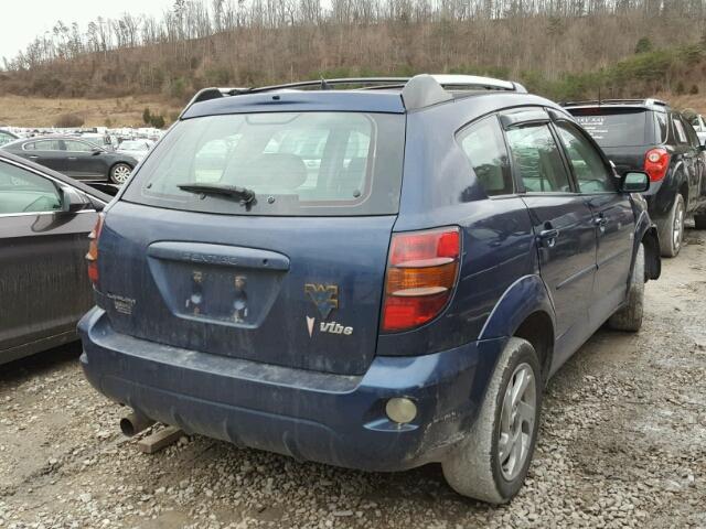 5Y2SM62874Z457666 - 2004 PONTIAC VIBE BLUE photo 4