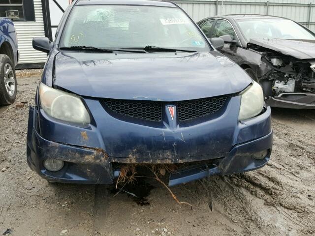 5Y2SM62874Z457666 - 2004 PONTIAC VIBE BLUE photo 9