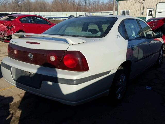 2G1WF52E639387669 - 2003 CHEVROLET IMPALA WHITE photo 4