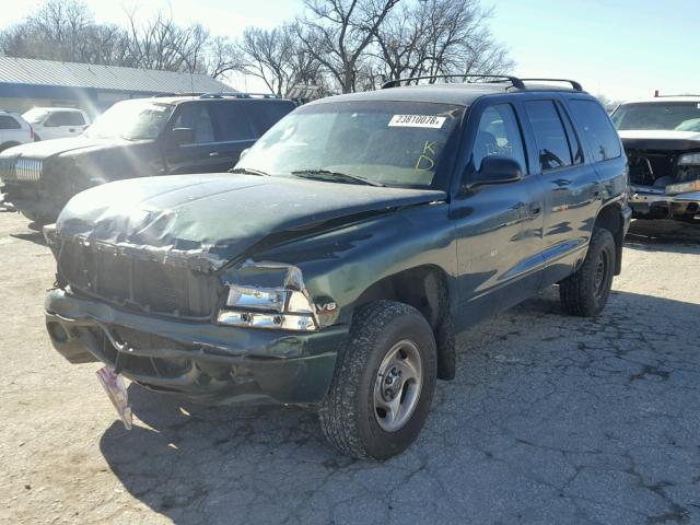 1B4HS28Y5WF227822 - 1998 DODGE DURANGO GREEN photo 2