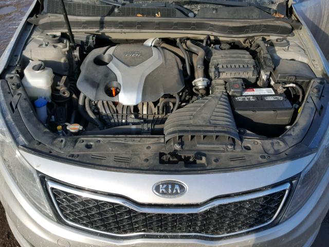 KNAGR4A66B5119673 - 2011 KIA OPTIMA SX SILVER photo 7