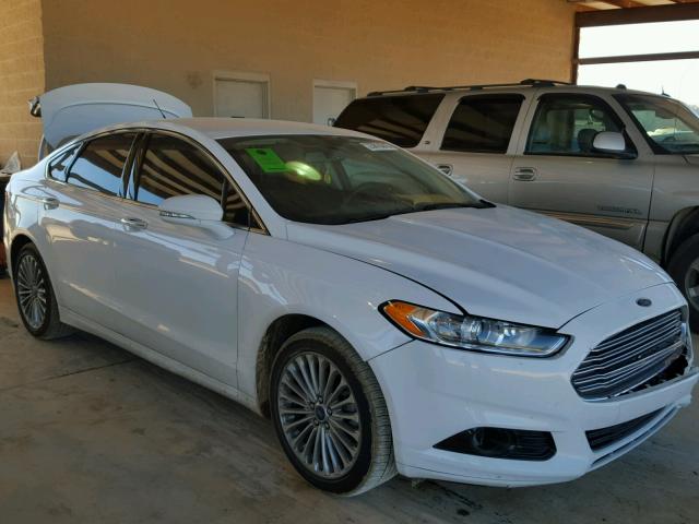 3FA6P0K93ER260374 - 2014 FORD FUSION TIT WHITE photo 1