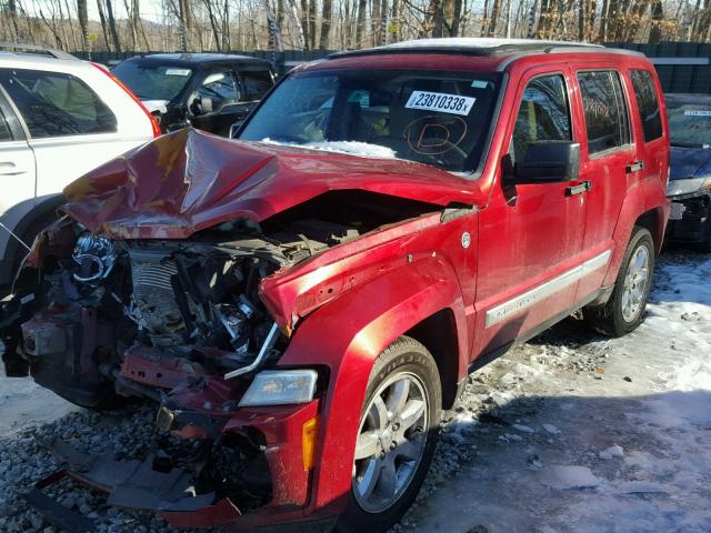 1J8GN58K29W545820 - 2009 JEEP LIBERTY LI RED photo 2