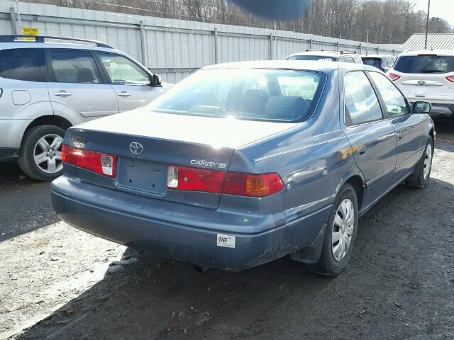 4T1BG22K41U851626 - 2001 TOYOTA CAMRY CE BLUE photo 4