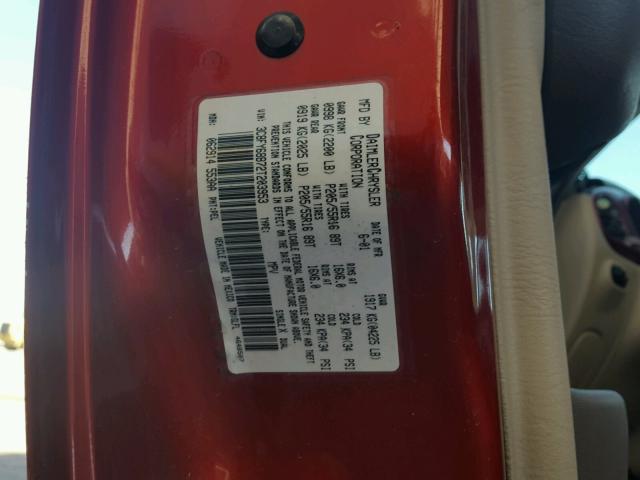 3C8FY68B72T203953 - 2002 CHRYSLER PT CRUISER RED photo 10