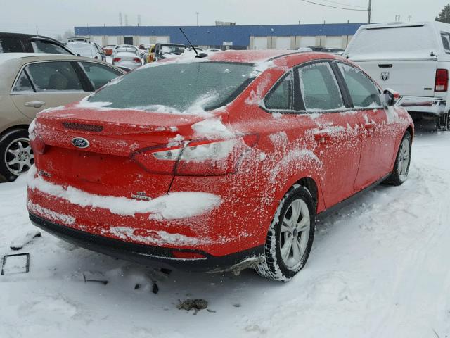 1FADP3F21DL227750 - 2013 FORD FOCUS SE RED photo 4