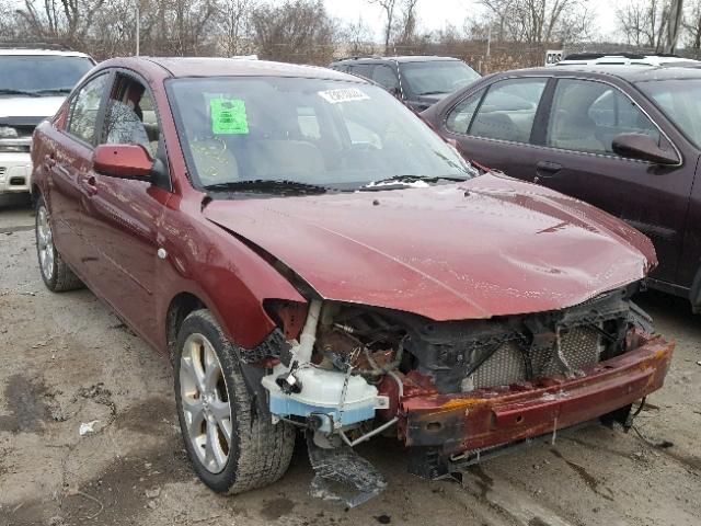 JM1BK32G181113492 - 2008 MAZDA 3 I BURGUNDY photo 1