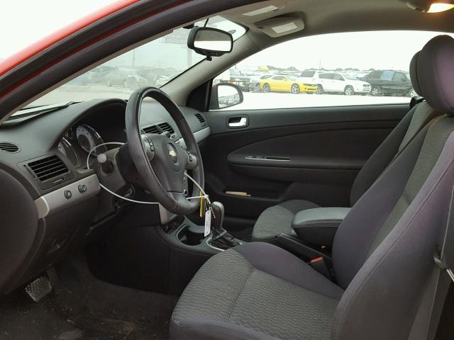 1G1AT18H997190308 - 2009 CHEVROLET COBALT LT RED photo 5