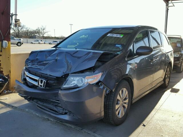 5FNRL5H46EB098169 - 2014 HONDA ODYSSEY EX GRAY photo 2