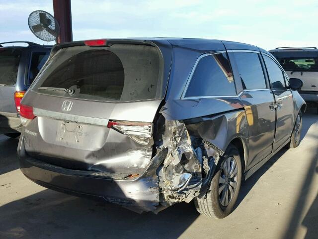 5FNRL5H46EB098169 - 2014 HONDA ODYSSEY EX GRAY photo 4