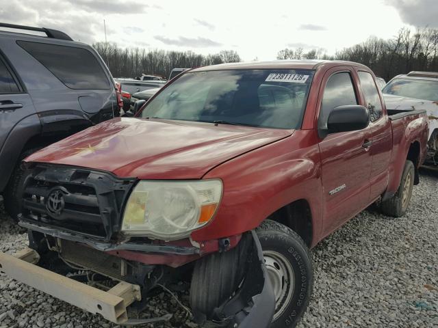 5TETX22N48Z556336 - 2008 TOYOTA TACOMA ACC RED photo 2