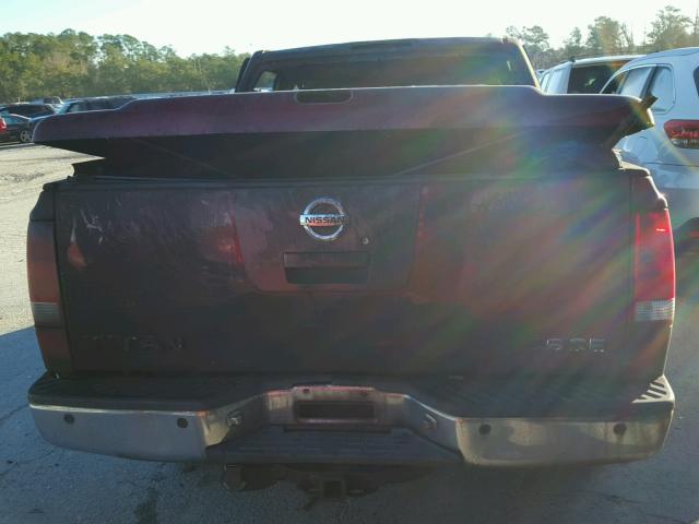 1N6BA07B86N546437 - 2006 NISSAN TITAN XE BURN photo 9